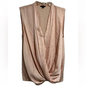 NWOT Ann Taylor Draped Blouse - Pink - Size Small
